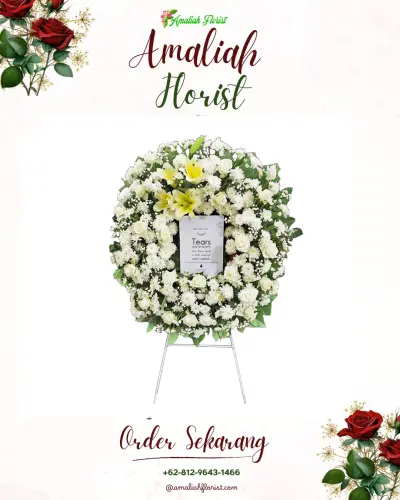 Krans Bunga Duka Cita di Kebonkalapa